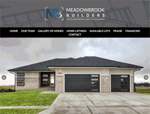 Tablet Screenshot of meadowbrookbuildersllc.com